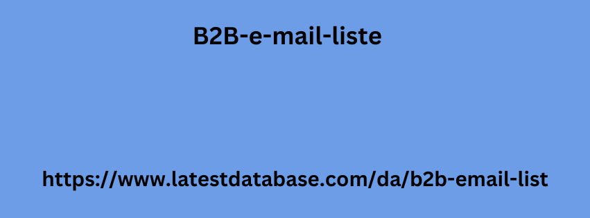 B2B-e-mail-liste