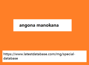 angona manokana