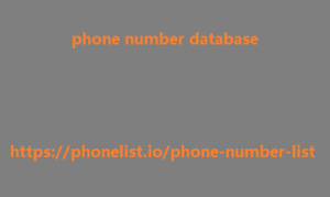 phone number database