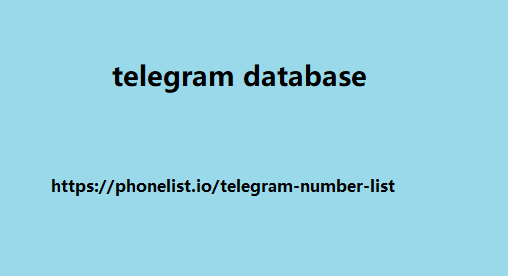 telegram database