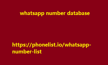 whatsapp number database