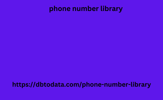 phone number library